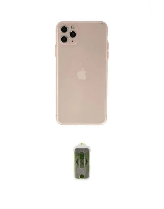 ieg™ iPhone 11 Pro Max Kılıf Atlas Minimal Prime - Siyah Joko Magic 5D Hayalet Cam