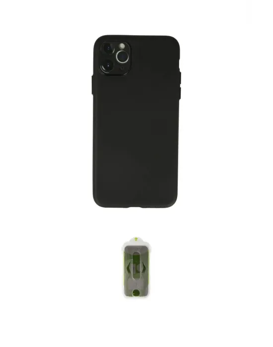 ieg™ iPhone 11 Pro Max Kılıf Atlas Minimal Prime - Siyah Joko Magic 5D Hayalet Cam