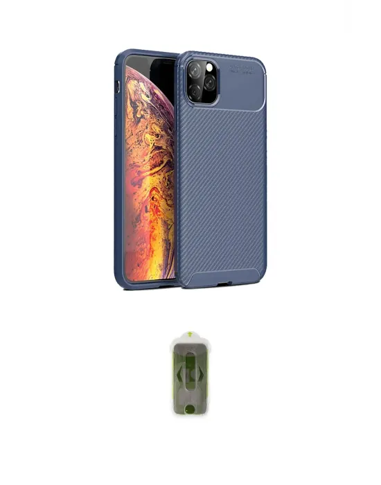ieg™ iPhone 11 Pro Max Kılıf Eksen Form Prime - Siyah Joko Magic 5D Hayalet Cam