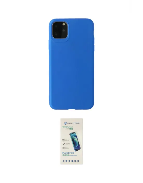 ieg™ iPhone 11 Pro Max Kılıf Kozmos Yansıma Özel Seri - Şeffaf Pasifik Cam Ekran Koruyucu