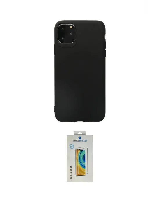 ieg™ iPhone 11 Pro Max Kılıf Kozmos Yansıma Özel Seri - Siyah Polymer Nano Ekran Koruyucu