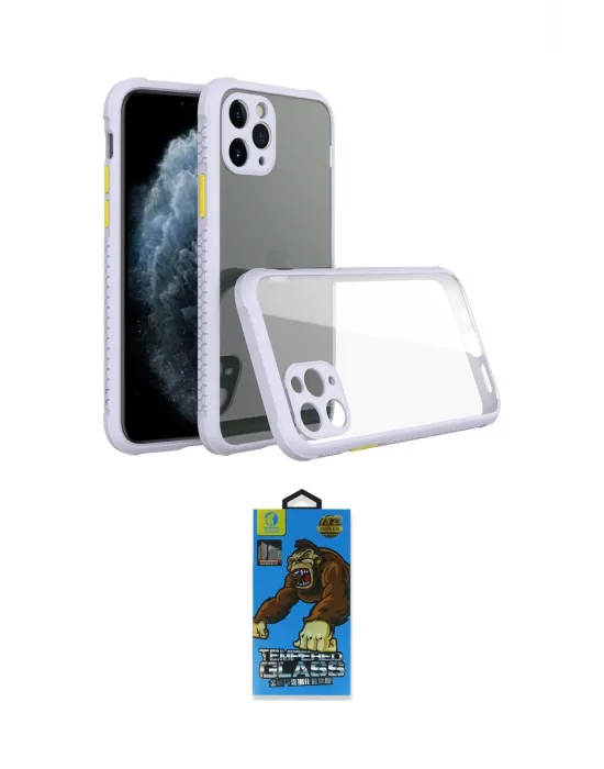 ieg™ iPhone 11 Pro Max Kılıf Nova Asil Özel Seri - Siyah 18D Cam Ekran Koruyucu