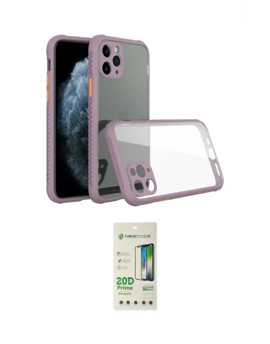 ieg™ iPhone 11 Pro Max Kılıf Nova Asil Özel Seri - Siyah 20D Premium Cam Ekran Koruyucu