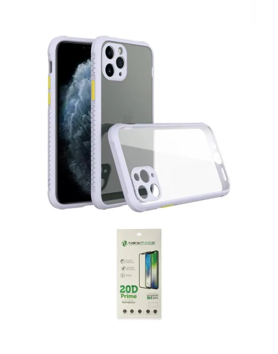 ieg™ iPhone 11 Pro Max Kılıf Nova Asil Özel Seri - Siyah 20D Premium Cam Ekran Koruyucu
