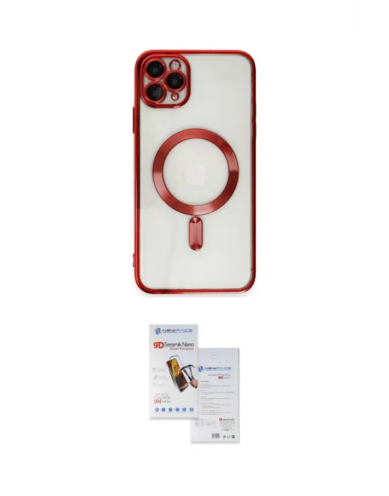 ieg™ iPhone 11 Pro Max Kılıf Nova Işık Özel Seri - Siyah Seramik Nano Ekran Koruyucu