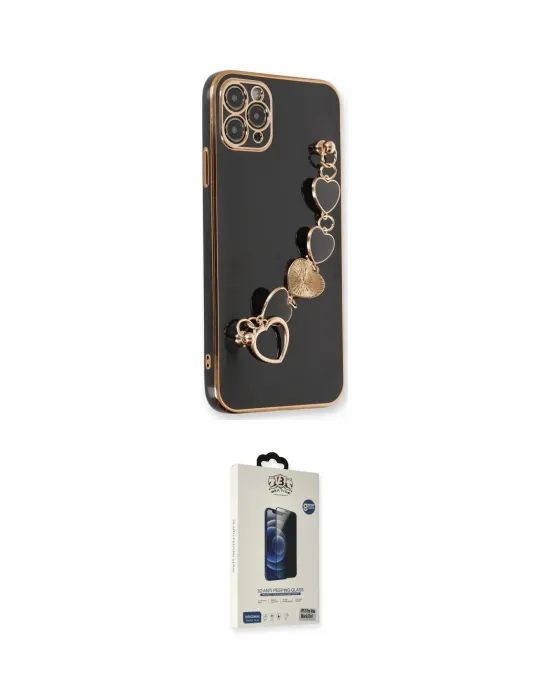 ieg™ iPhone 11 Pro Max Kılıf Nova Işık Prime - Siyah Bilvis Hayalet Cam Ekran Koruyucu