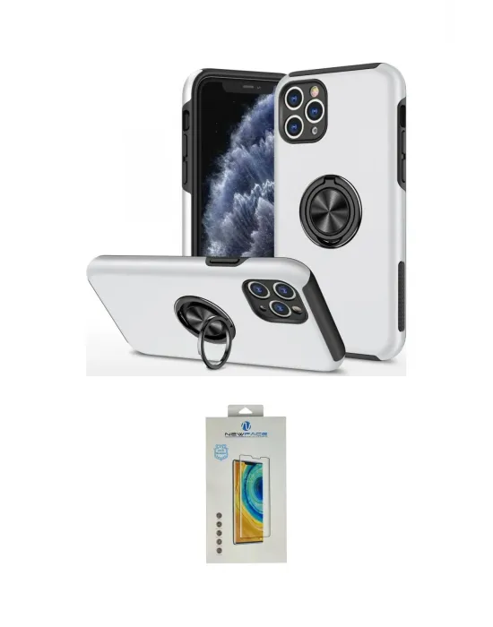 ieg™ iPhone 11 Pro Max Kılıf Odak Form Prime - Siyah Polymer Nano Ekran Koruyucu