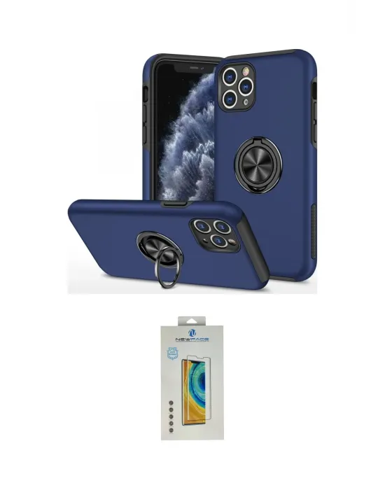 ieg™ iPhone 11 Pro Max Kılıf Odak Form Prime - Siyah Polymer Nano Ekran Koruyucu