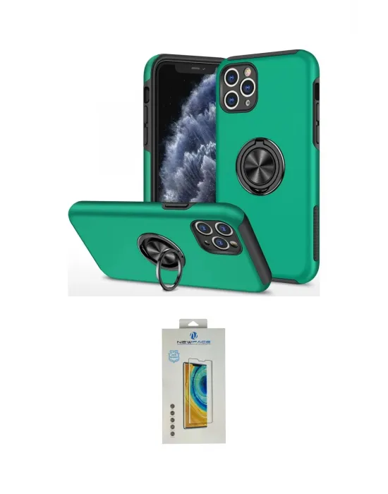 ieg™ iPhone 11 Pro Max Kılıf Odak Form Prime - Siyah Polymer Nano Ekran Koruyucu