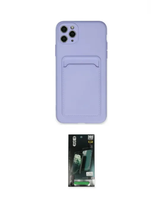 ieg™ iPhone 11 Pro Max Kılıf Vadi Çizgi Prime - Siyah 360 Mat Full Body Arka Koruyucu