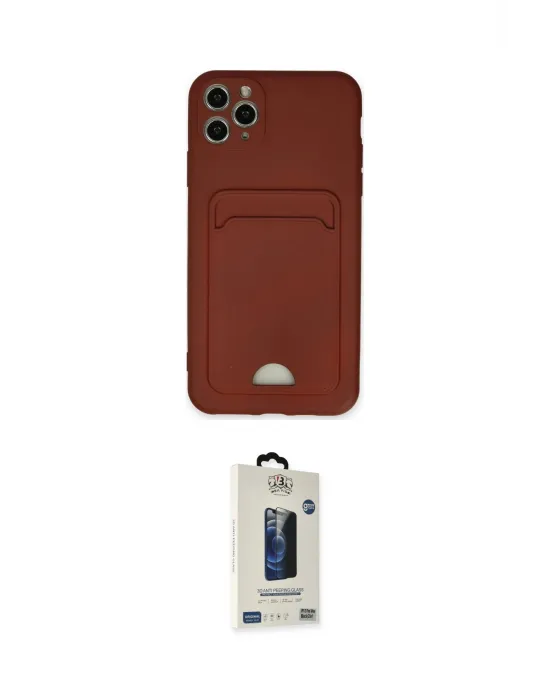 ieg™ iPhone 11 Pro Max Kılıf Vadi Çizgi Prime - Siyah Bilvis Hayalet Cam Ekran Koruyucu
