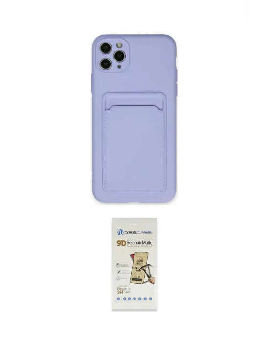 ieg™ iPhone 11 Pro Max Kılıf Vadi Çizgi Prime - Siyah Mat Seramik Nano Ekran Koruyucu