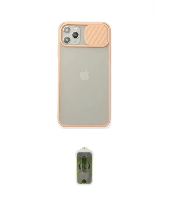 ieg™ iPhone 11 Pro Max Kılıf Vadi Çizgi - Siyah Joko Magic 5D Hayalet Cam