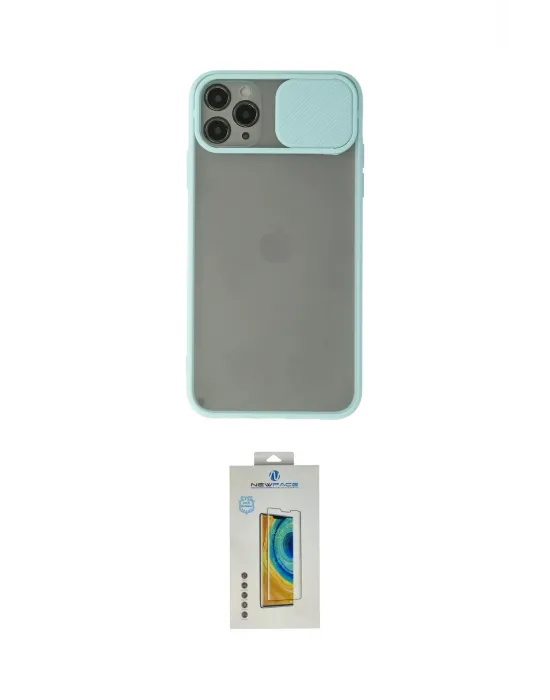 ieg™ iPhone 11 Pro Max Kılıf Vadi Çizgi - Siyah Polymer Nano Ekran Koruyucu
