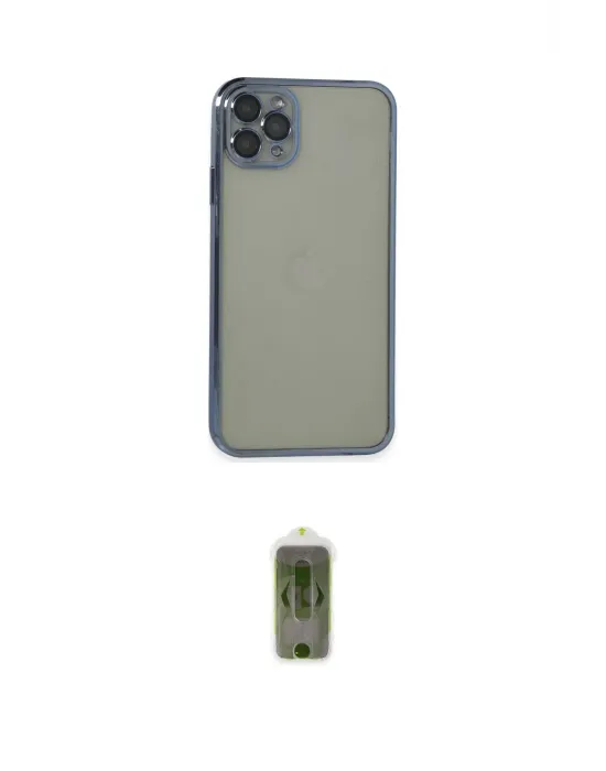 ieg™ iPhone 11 Pro Max Kılıf Vadi Minimal - Siyah Joko Magic 5D Hayalet Cam