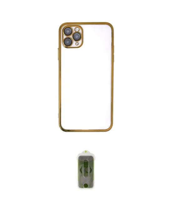 ieg™ iPhone 11 Pro Max Kılıf Vadi Minimal - Siyah Joko Magic 5D Hayalet Cam
