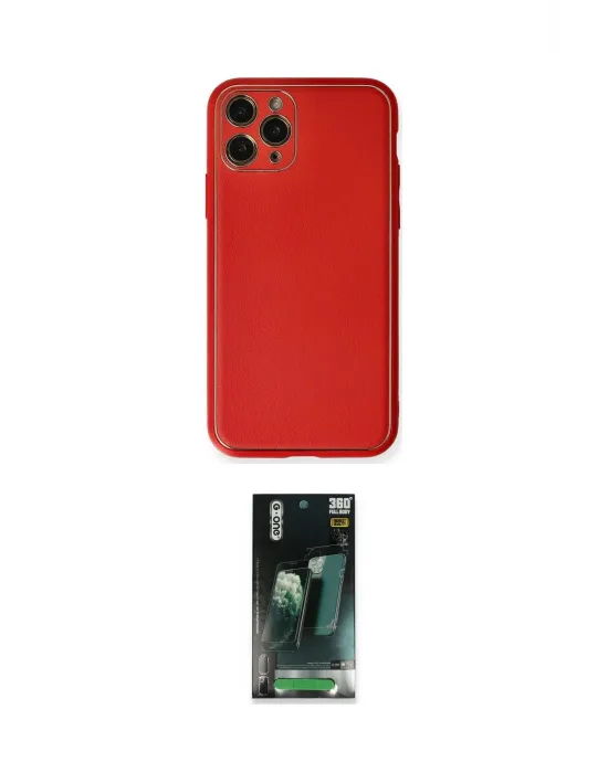 ieg™ iPhone 11 Pro Max Kılıf Yadigar Klasik - Şeffaf 360 Full Body Arka Koruyucu
