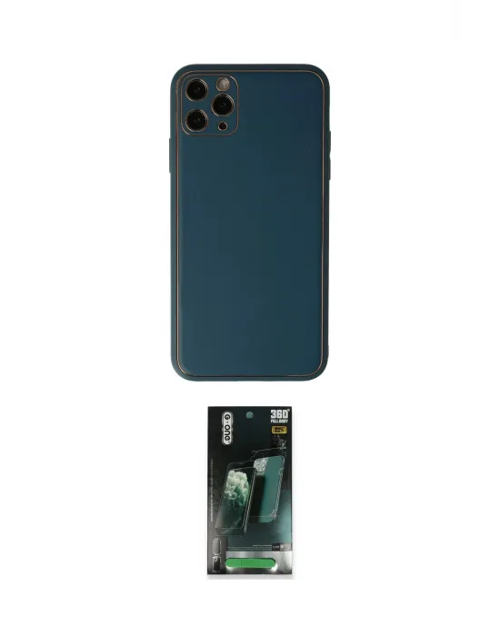 ieg™ iPhone 11 Pro Max Kılıf Yadigar Klasik - Şeffaf 360 Full Body Arka Koruyucu