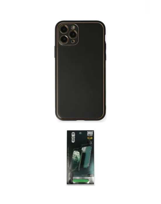 ieg™ iPhone 11 Pro Max Kılıf Yadigar Klasik - Şeffaf 360 Full Body Arka Koruyucu