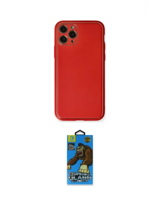 ieg™ iPhone 11 Pro Max Kılıf Yadigar Klasik - Siyah 18D Cam Ekran Koruyucu