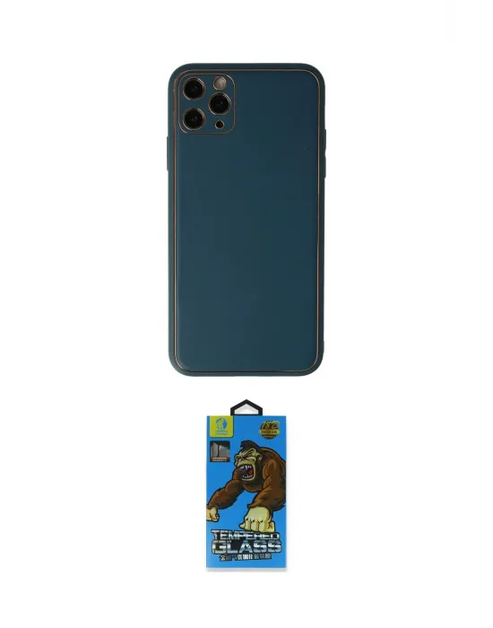 ieg™ iPhone 11 Pro Max Kılıf Yadigar Klasik - Siyah 18D Cam Ekran Koruyucu
