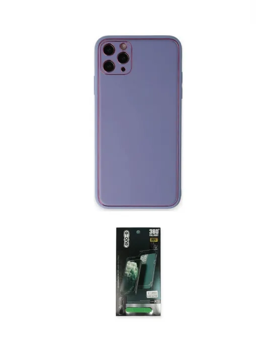 ieg™ iPhone 11 Pro Max Kılıf Yadigar Klasik - Siyah 360 Mat Full Body Arka Koruyucu