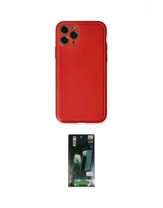 ieg™ iPhone 11 Pro Max Kılıf Yadigar Klasik - Siyah 360 Mat Full Body Arka Koruyucu