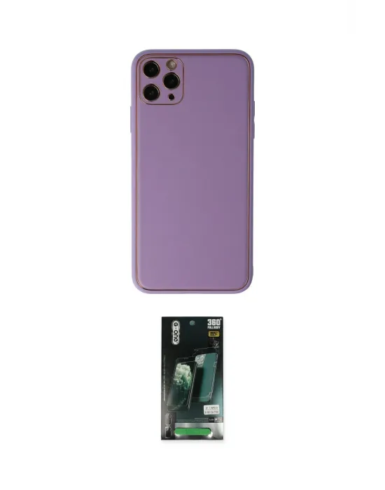 ieg™ iPhone 11 Pro Max Kılıf Yadigar Klasik - Siyah 360 Mat Full Body Arka Koruyucu