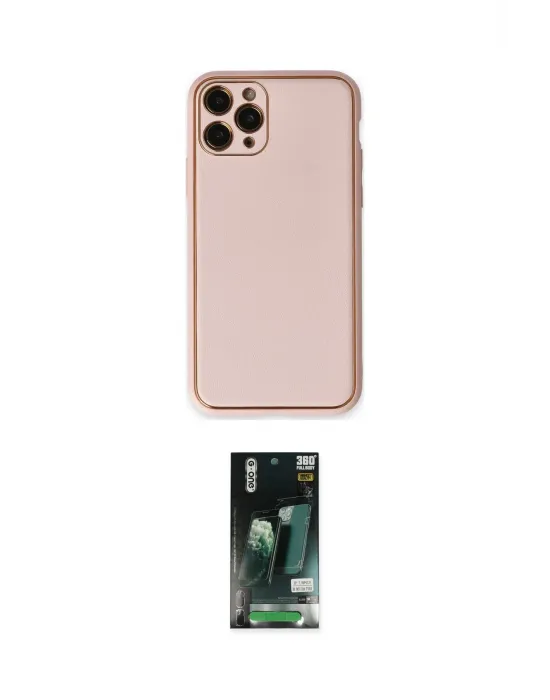 ieg™ iPhone 11 Pro Max Kılıf Yadigar Klasik - Siyah 360 Mat Full Body Arka Koruyucu