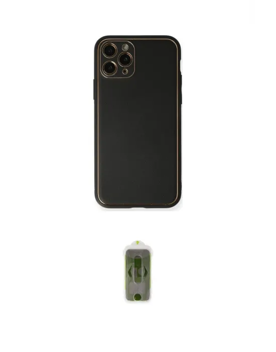 ieg™ iPhone 11 Pro Max Kılıf Yadigar Klasik - Siyah Joko Magic 5D Hayalet Cam