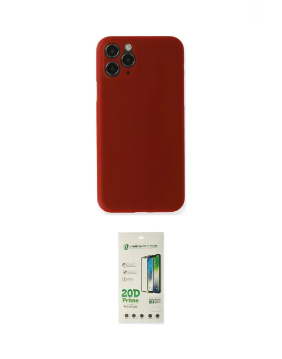 ieg™ iPhone 11 Pro Max Kılıf Yadigar Yansıma Serisi - Siyah 20D Premium Cam Ekran Koruyucu