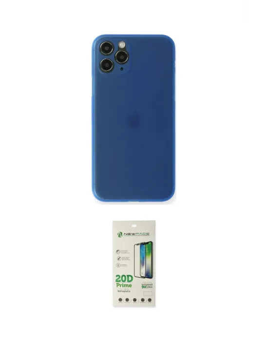 ieg™ iPhone 11 Pro Max Kılıf Yadigar Yansıma Serisi - Siyah 20D Premium Cam Ekran Koruyucu