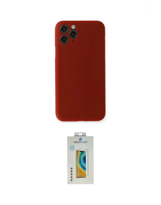 ieg™ iPhone 11 Pro Max Kılıf Yadigar Yansıma Serisi - Siyah Polymer Nano Ekran Koruyucu