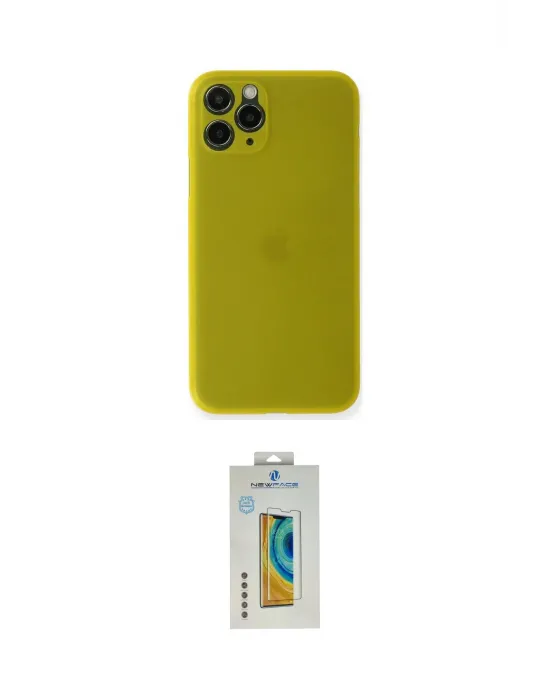 ieg™ iPhone 11 Pro Max Kılıf Yadigar Yansıma Serisi - Siyah Polymer Nano Ekran Koruyucu