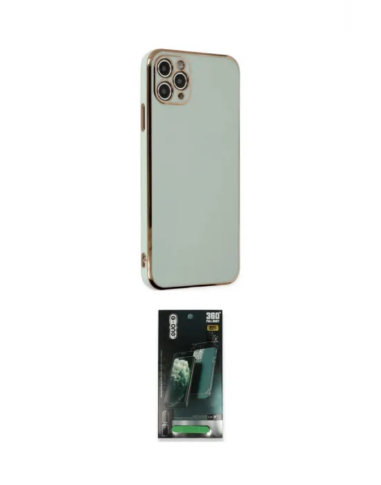 ieg™ iPhone 11 Pro Max Kılıf Yankı Serisi - Şeffaf 360 Full Body Arka Koruyucu