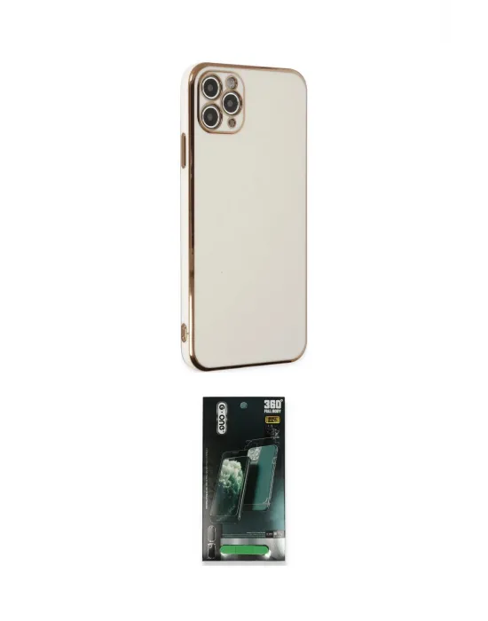 ieg™ iPhone 11 Pro Max Kılıf Yankı Serisi - Şeffaf 360 Full Body Arka Koruyucu