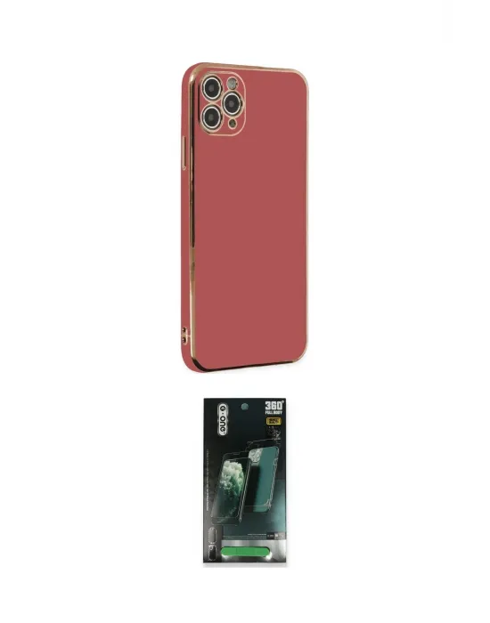 ieg™ iPhone 11 Pro Max Kılıf Yankı Serisi - Şeffaf 360 Full Body Arka Koruyucu