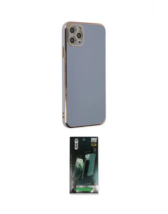 ieg™ iPhone 11 Pro Max Kılıf Yankı Serisi - Şeffaf 360 Full Body Arka Koruyucu