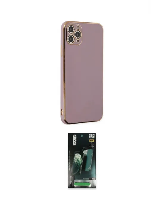 ieg™ iPhone 11 Pro Max Kılıf Yankı Serisi - Şeffaf 360 Full Body Arka Koruyucu