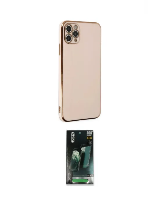 ieg™ iPhone 11 Pro Max Kılıf Yankı Serisi - Şeffaf 360 Full Body Arka Koruyucu