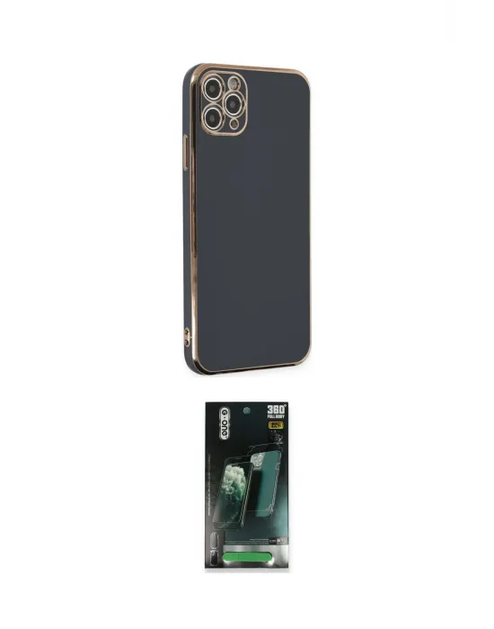 ieg™ iPhone 11 Pro Max Kılıf Yankı Serisi - Şeffaf 360 Full Body Arka Koruyucu