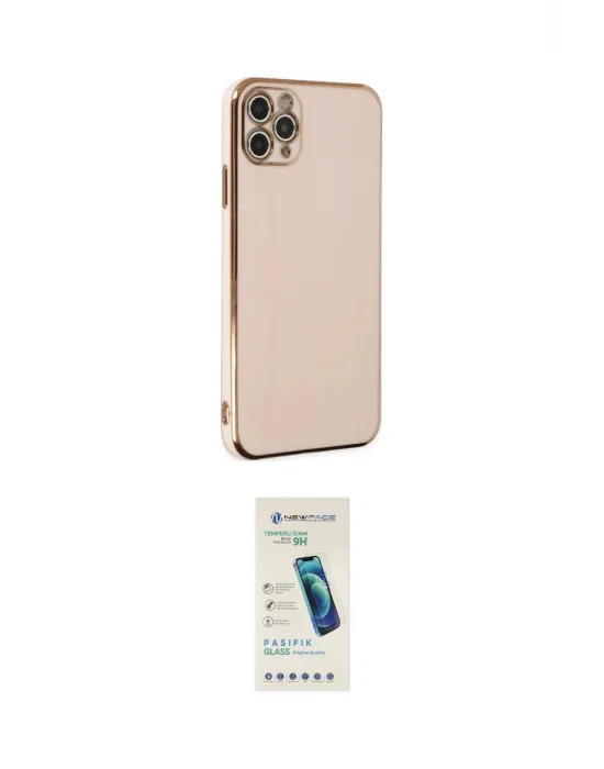 ieg™ iPhone 11 Pro Max Kılıf Yankı Serisi - Şeffaf Pasifik Cam Ekran Koruyucu