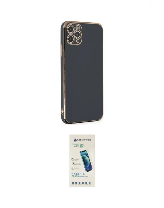 ieg™ iPhone 11 Pro Max Kılıf Yankı Serisi - Şeffaf Pasifik Cam Ekran Koruyucu