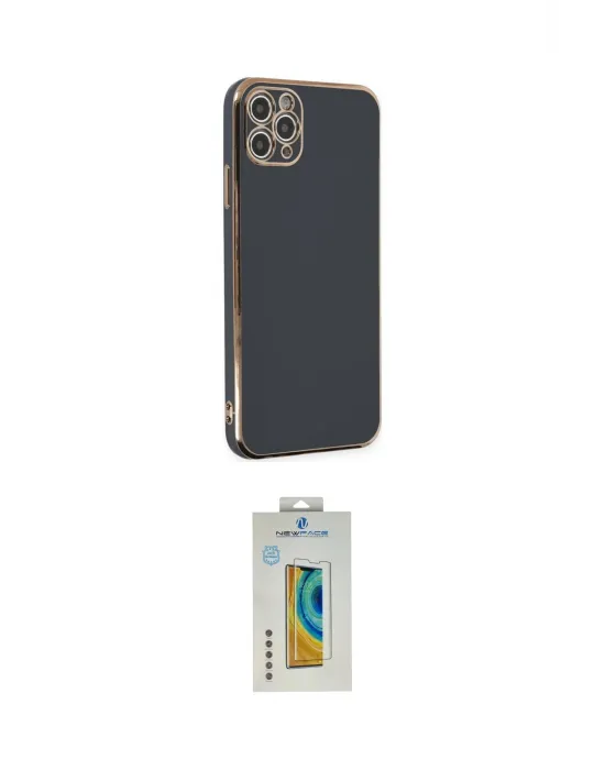ieg™ iPhone 11 Pro Max Kılıf Yankı Serisi - Siyah Polymer Nano Ekran Koruyucu