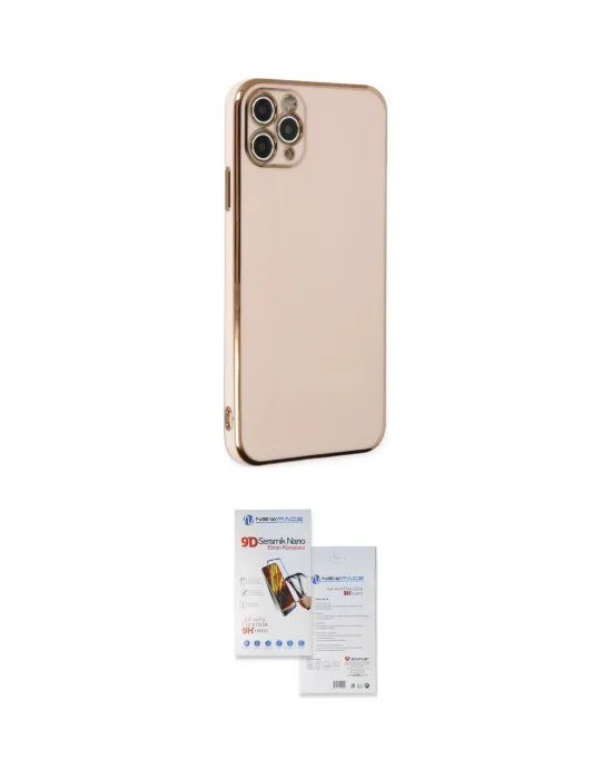 ieg™ iPhone 11 Pro Max Kılıf Yankı Serisi - Siyah Seramik Nano Ekran Koruyucu