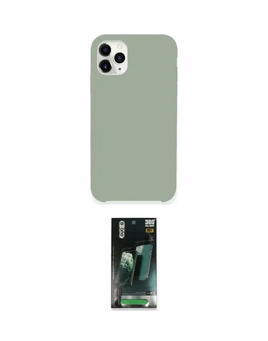 ieg™ iPhone 11 Pro Max Kılıf Zirve Modern Özel Seri - Şeffaf 360 Full Body Arka Koruyucu