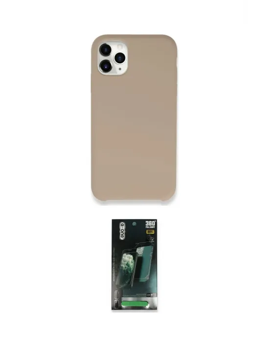 ieg™ iPhone 11 Pro Max Kılıf Zirve Modern Özel Seri - Şeffaf 360 Full Body Arka Koruyucu