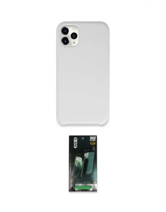 ieg™ iPhone 11 Pro Max Kılıf Zirve Modern Özel Seri - Şeffaf 360 Full Body Arka Koruyucu