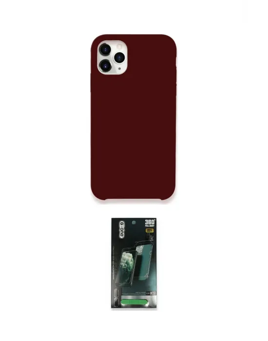 ieg™ iPhone 11 Pro Max Kılıf Zirve Modern Özel Seri - Şeffaf 360 Full Body Arka Koruyucu