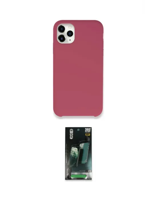 ieg™ iPhone 11 Pro Max Kılıf Zirve Modern Özel Seri - Şeffaf 360 Full Body Arka Koruyucu